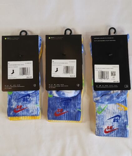 Nike SB x Ebay Everyday Plus Socks Size SMALL Mens 3-5 / Wmns 4-6 Sandy Bodecker