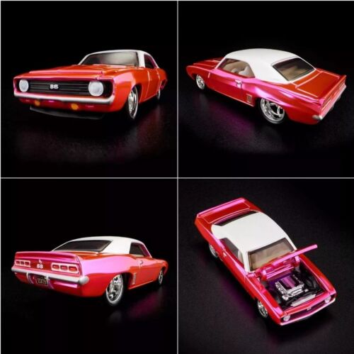 RLC Hot Wheels Collectors 1969 Chevy Camaro Pink SS Opening Hood RLC Exclusive!
