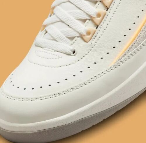 Air Jordan 2 Retro Low Melon Tint Mens Size 12 Brand New Off-White Orange Cream