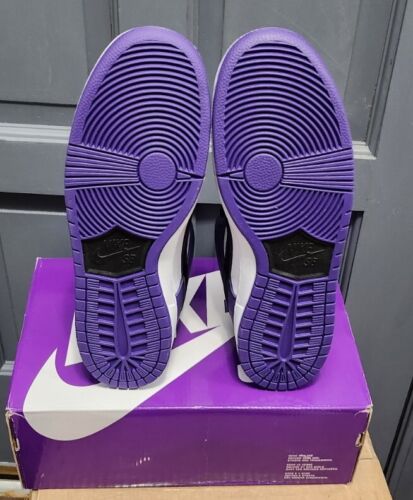Nike SB Dunk Low Pro Court Purple | Mens 12 | Black White Purple Panda