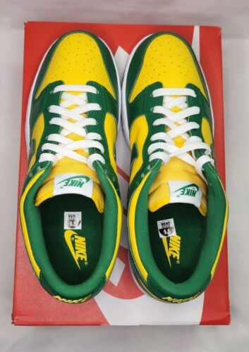 Nike Dunk Low SP Brazil 2020/2024 Green Yellow | Mens Size 9.5 | ✅️ Ships FAST