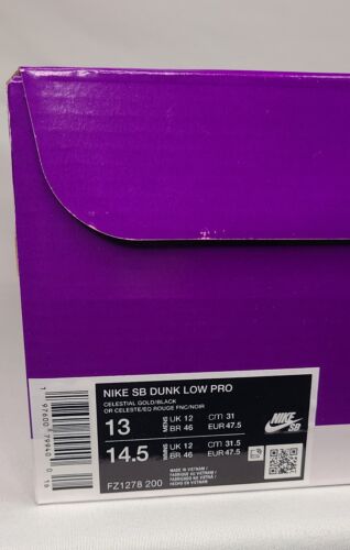 Nike SB Dunk Low City Of Cinema | Size 13 | Red Velvet Gold Wheat SHIPS TODAY!
