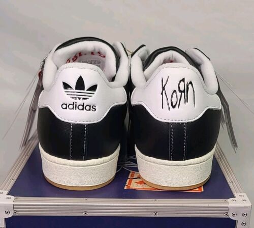 Korn x Adidas Superstar Black Gum | Mens Sz 14 | 30th Anv Red Pick + PURP Laces!