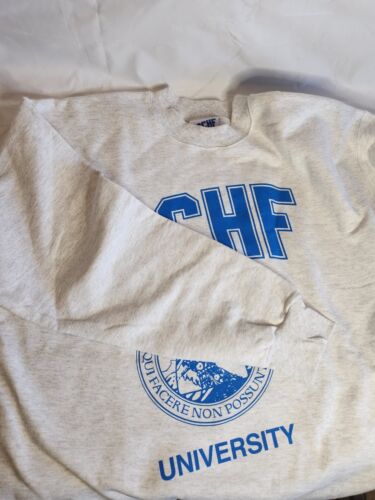 MSCHF University College Sweatshirt Crew GREY Men Size Large SOLD OUT Super Rare