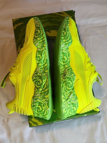 PUMA RS-X x Rick and Morty Safety Yellow Mens Size 12 Brand New W/ OG Box