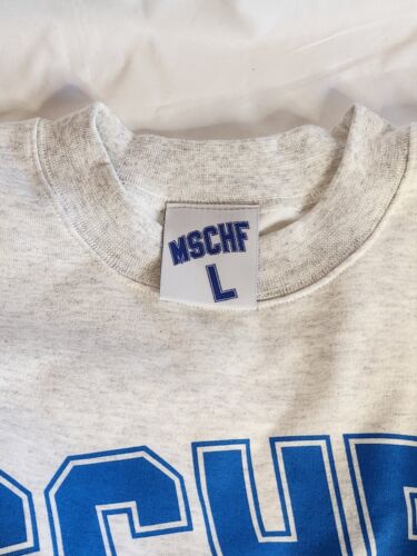 MSCHF University College Sweatshirt Crew GREY Men Size Large SOLD OUT Super Rare