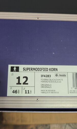 Adidas x Korn Supermodified | Mens Size 12 | Fox Brown Core Black LIMITED TO 600