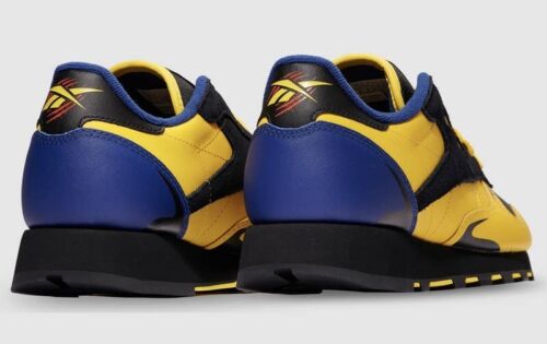 Reebok Classic Leather x Wolverine X-Men 97 | Mens Sz 12 | Black Yellow MARVEL