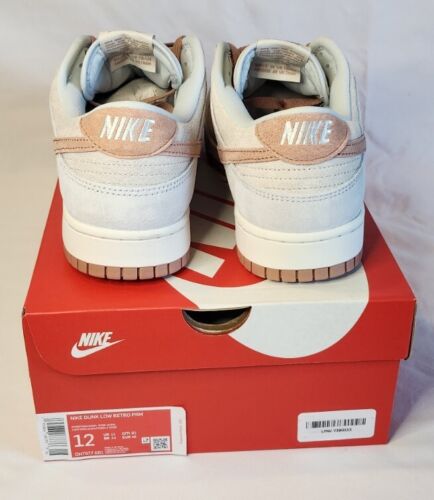 Nike Dunk Low Retro | Mens Size 12 | Fossil Rose Phantom Summit White Suede NWB