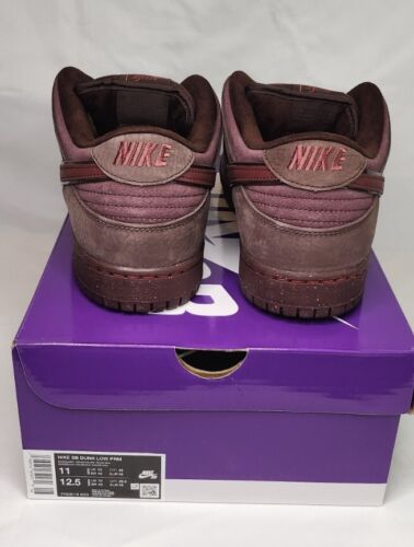 Nike SB Dunk Low PRM City of Love Burgundy Crush | Mens Size 11 | NEW!