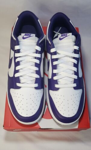 Nike Dunk Low Retro "Court Purple" | Mens Size 12 | White Purple Leather NEW