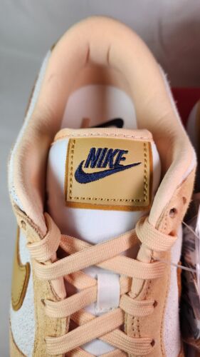 W Nike Dunk Low LX Gold Suede Mens Size 11.5 /Womens 13 Extended Size A+ QUALITY