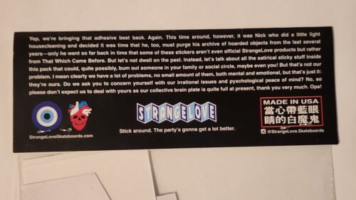 Strangelove Stickers Volume #3 Mixtape - Captain Spalding Panda Jesus Elf Pigs