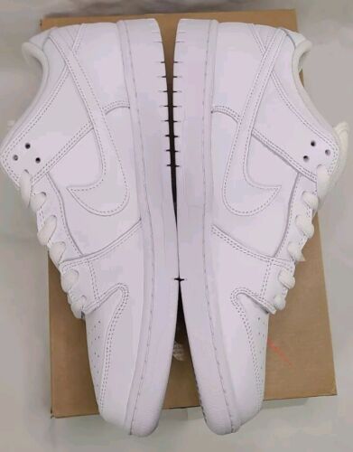 Nike SB Dunk Low Pro ISO Triple White | Mens Sz 12 | Orange Label NeW Skate Shoe