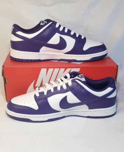 Nike Dunk Low Retro "Court Purple" | Mens Size 12 | White Purple Leather NEW