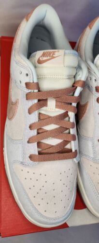 Nike Dunk Low Retro | Mens Size 12 | Fossil Rose Phantom Summit White Suede NWB