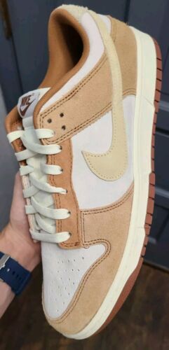 Nike Dunk Low Retro PRM | MENS SIZE 12.5 | Medium Curry Fossil Sail Suede Rabbit
