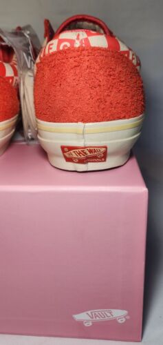 JFG Joe FreshGoods x VANS OG Style 36 Lx Red Honeymoon Mens Size 12 Checkerboard