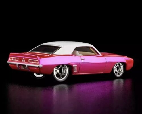 RLC Hot Wheels Collectors 1969 Chevy Camaro Pink SS Opening Hood RLC Exclusive!
