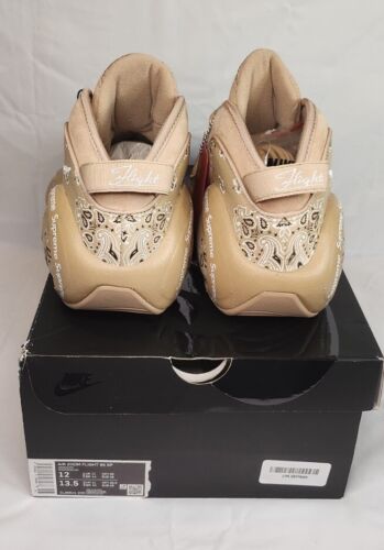 Nike Air Zoom Flight 95 x Supreme SP HEMP | Mens Size 12 | Tan & White + Sticker