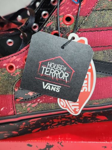 Vans Sk8-Hi x Nightmare On Elm Street Freddy Krueger House Of Terror MENS SZ 12