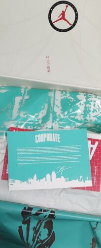 Corporate x Jordan Air Ship PE SP "GOT EM" | Mens Sz 9 | Aqua Green Hairy Suede