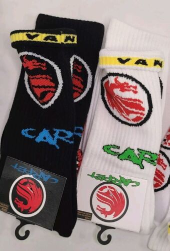 Vans x Carpet Company HALF CAB DRAGON SOCKS | Black W/Red NWT Steve Caballeroš„