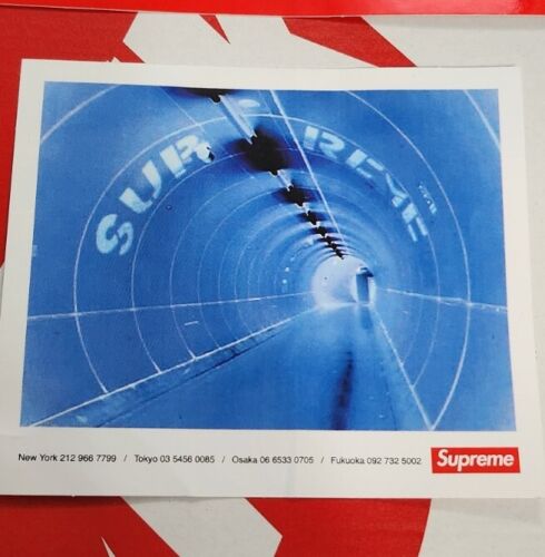Supreme New York Tunnel Sticker + Supreme Red Box Logo Sticker NEW 2024 Set