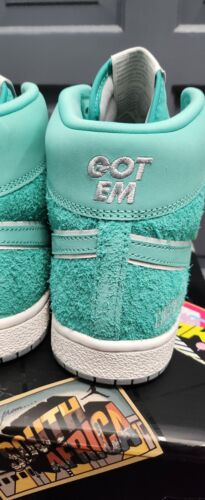 Corporate x Jordan Air Ship PE SP "GOT EM" | Mens Sz 9 | Aqua Green Hairy Suede