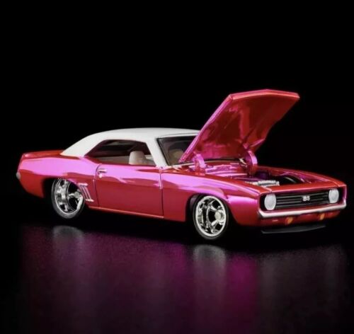 RLC Hot Wheels Collectors 1969 Chevy Camaro Pink SS Opening Hood RLC Exclusive!