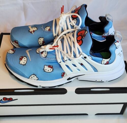 Nike X Sanrio Hello Kitty Air Presto QS Mens Size 12 University Blue Black White