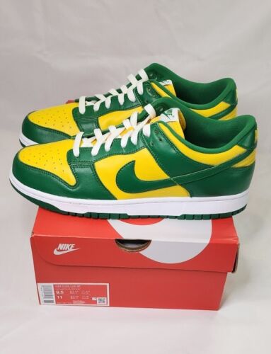 Nike Dunk Low SP Brazil 2020/2024 Green Yellow | Mens Size 9.5 | ✅️ Ships FAST