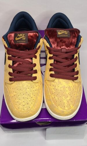 Nike SB Dunk Low City Of Cinema | Mens Sz 12 | Celestial Gold Red Navy Black NEW*