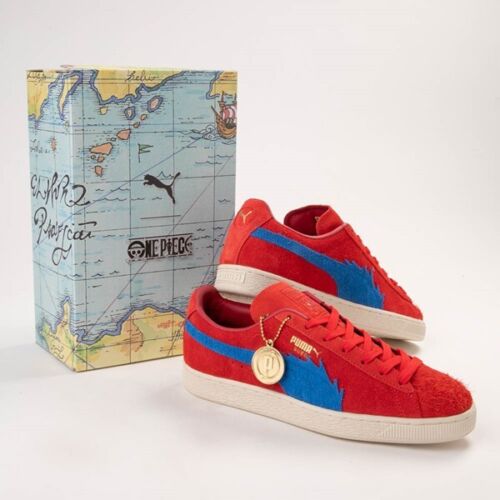 Puma x One Piece Suede 'BUGGY' | MENS SZ 12 | Ultra Red Anime Collab Ships FAST!