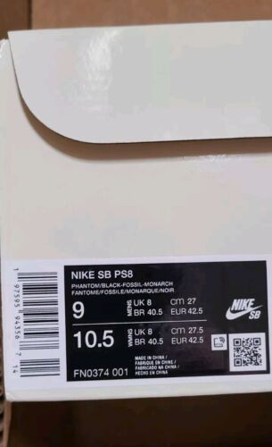 Nike SB PS8 Electric Safari Olympics | Mens Sz 9 | 2024 Paris Sandy Bodecker