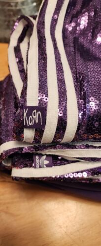 Adidas x KoRn Purple Sequin Track Pants | Size SMALL | NWT 30th Anniversary π₯