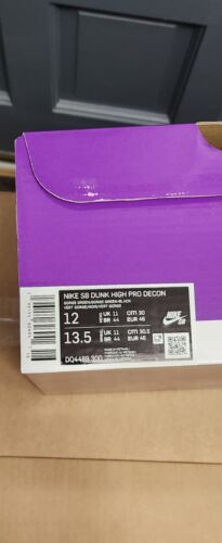 Nike SB Dunk High Pro Decon MENS SIZE 12 Gorge Green Deconstructed Craft Gum