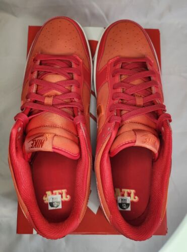 Nike Dunk Low ATL Atlanta | Mens Size 12 | University Red Bright Crimson HOT🔥