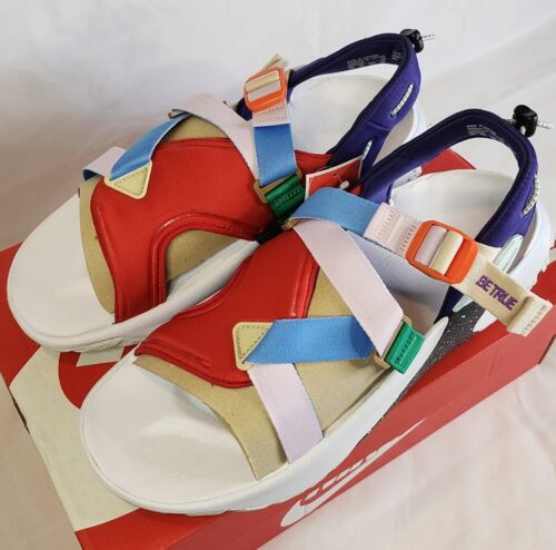 Nike Oneonta Be True University Red White Blue Mens Size 12 Unisex Casual Sandal