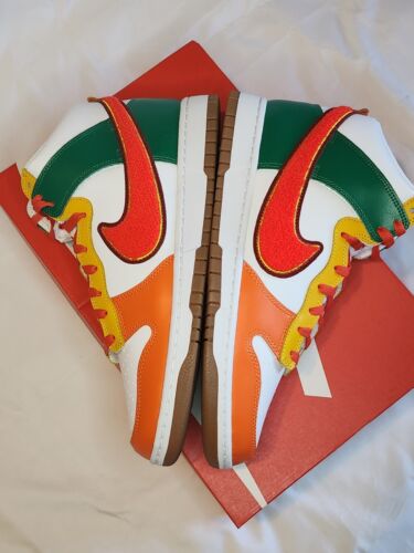 Nike Dunk High Retro University 7-11 Habanero Red Mens Size 12 Brand New