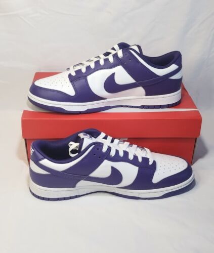 Nike Dunk Low Retro "Court Purple" | Mens Size 11.5 | White Purple Leather NEW