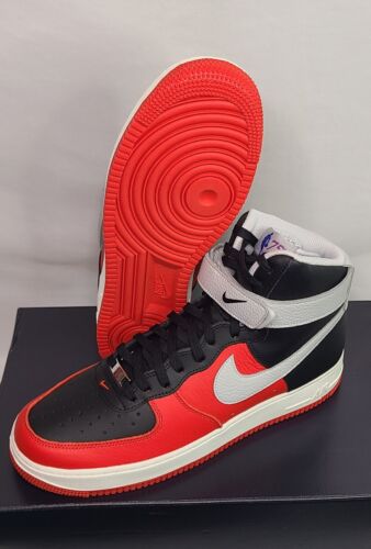 Nike Air Force 1 High '07 LV8 NBA 75th Ani | Mens 12 | Red Black Grey Fog RARE!