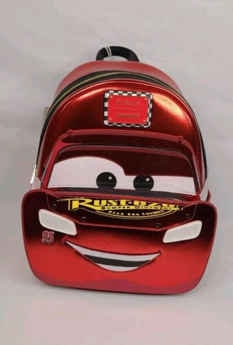 Loungefly Disney Pixar Cars Lightning McQueen Mini Backpack RARE! Ships FAST!!!