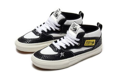 Vans x Carpet Company Skate Half Cab | Mens 10.5 | Black Croc Embossed Leather