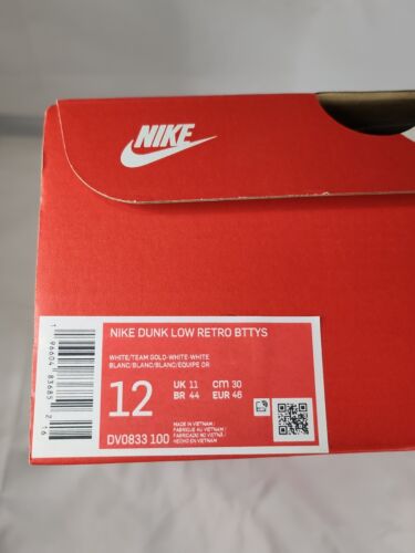 Nike Dunk Low Retro BTTYS Team Gold Tan Neutral Mens Size 12 BRAND NEW!