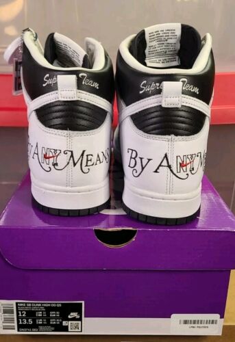 Supreme x Nike SB Dunk High OG | Mens 12 | Stormtrooper By Any Means Black NEW
