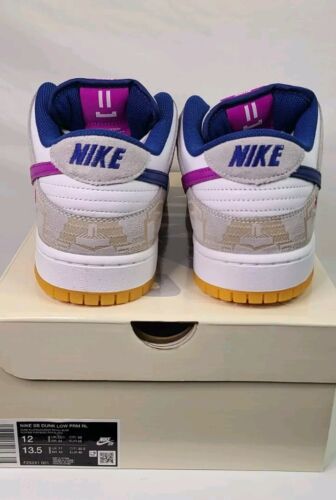 Nike SB Dunk Low PRM Rayssa Leal | Mens Sz 12 | Purple & Blue Swoosh Extra Laces