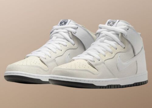 AntiHero x Nike SB Dunk High | Mens Sz 13 | White Cream Black Crackle Leather!🔥