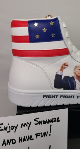 Donald Trump FIGHT FIGHT FIGHT High Top Sneakers | Size 13 | LIMITED To 5000 🔥