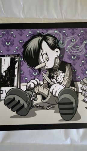 StrangeLove Skateboards Goth Puppet Print GLOW IN DARK Signed 40/100 Sean Cliver